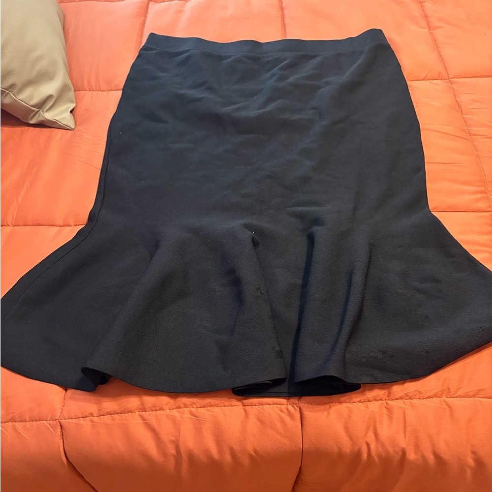 Eva Mendes for New York & Company Navy Pencil Skirt